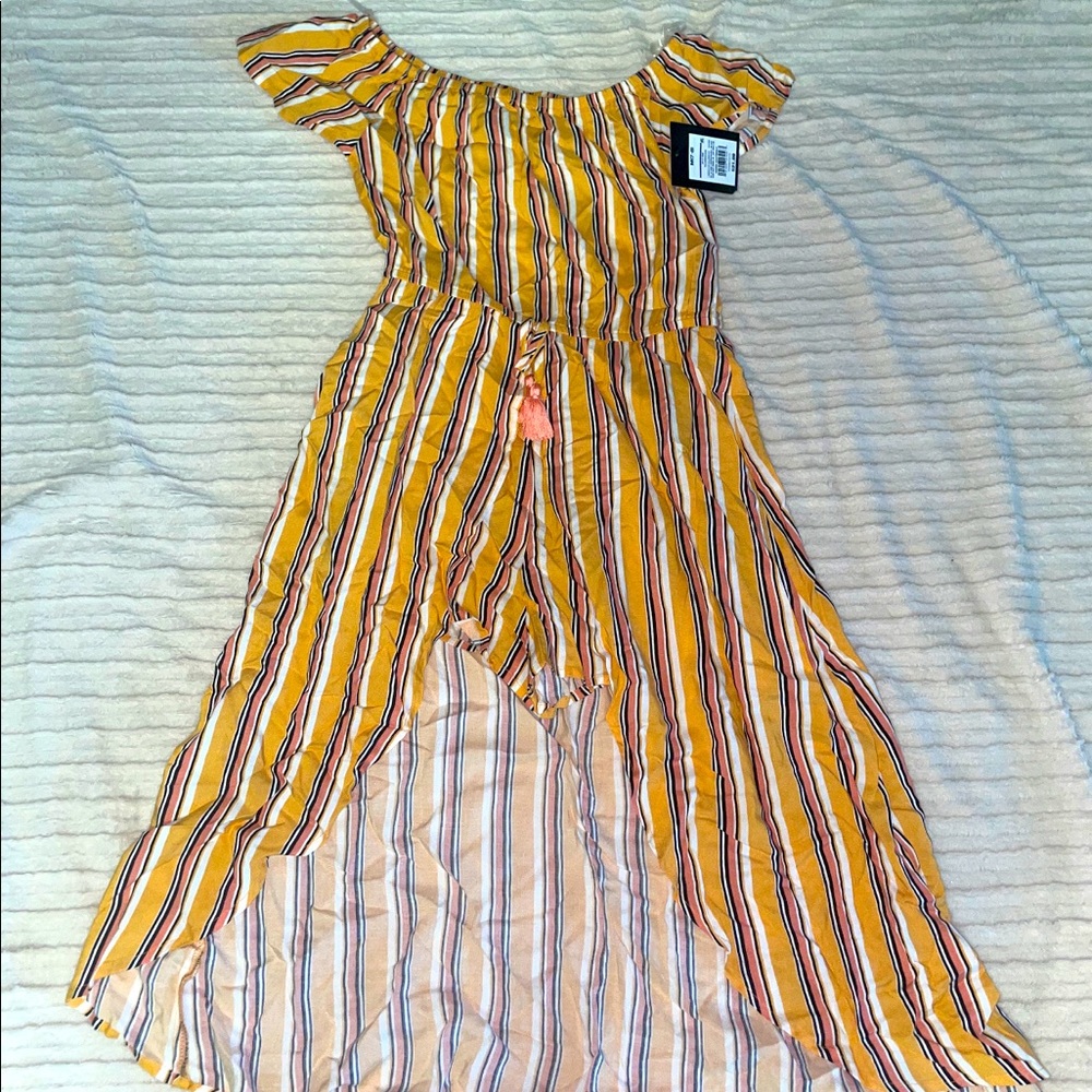 Of the shoulder long dress